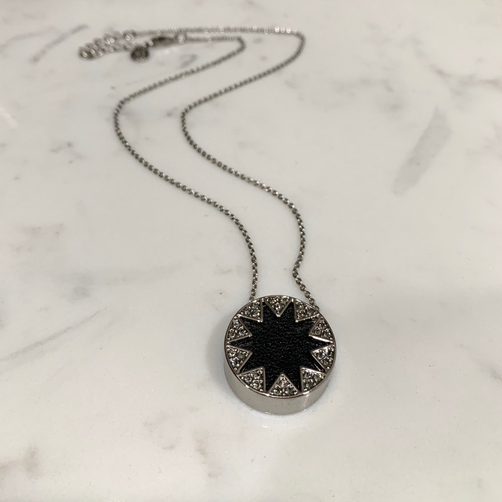 House of Harlow 1960 Mini Silver Sunburst Necklace